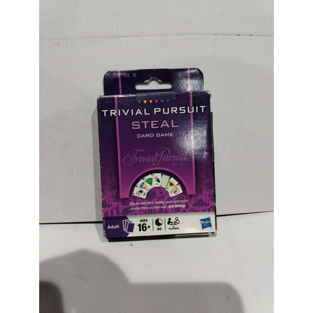 2009 Hasbro Trivial Pursuit Steal Card Game Family Vintage Family Game